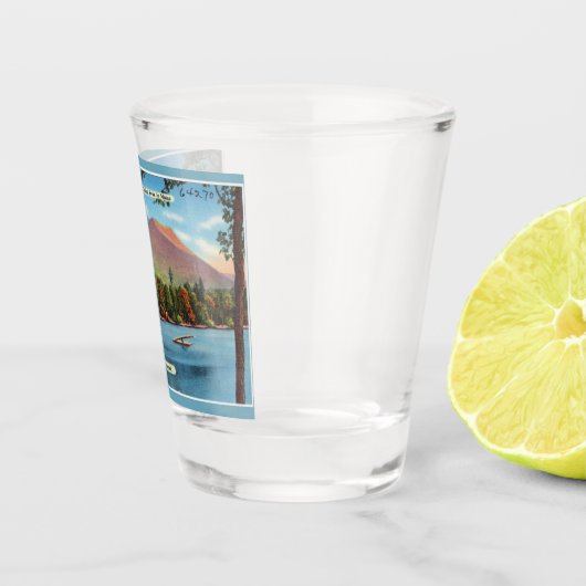 Vintag Katahdin Postcard Schnapsglas (Rechts)
