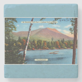 Vintag Katahdin Postcard Steinuntersetzer