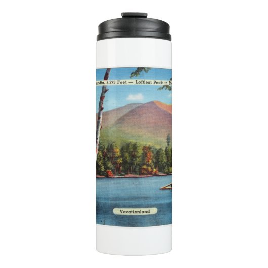 Vintag Katahdin Postcard Thermosbecher (Vorderseite)