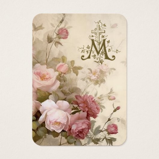 Vintag-katholische Gastgeschenk Hochzeit Gebetskar (Vorderseite)