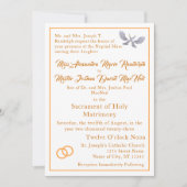 Vintag-katholische Hochzeitseinladung Einladung (Vorderseite)