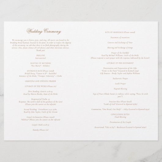 Vintag-katholische Hochzeitsfeierlichkeiten (Rückseite)