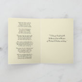 Vintag-katholische Weihnachten Jesus Krippe Karte (Innenseite)