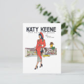 Vintag Katy Keene Hollywood Fashion Postcard Postkarte (Stehend Vorderseite)