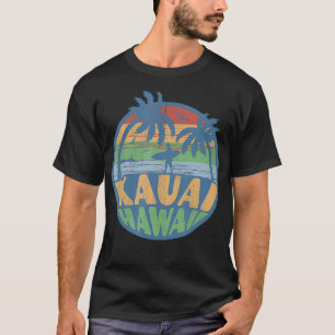 Vintag Kauai Hawaii Beach Surfing 70er Surf Retro T-Shirt
