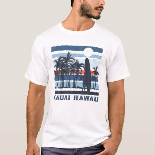 Vintag Kauai Hawaii Hawaiian Beach Surfer So T-Shirt