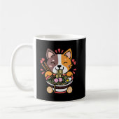 Vintag Kawaii Ramen Cat Anime Japanisches Lebensmi Kaffeetasse (Links)
