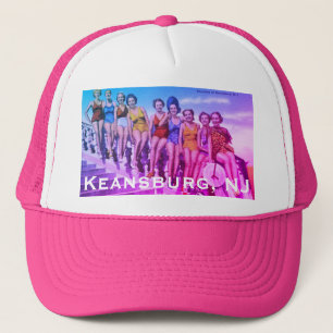Vintag Keansburg, NJ Beach Scene - Jersey Shore Truckerkappe