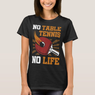 Vintag kein Tischtennis kein Livemusik Pong Ball S T-Shirt