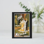 Vintag Kellar Bestes Wunderposter "Gone" Postkarte (Stehend Vorderseite)