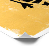 Vintag Kenia Afrika Zebra Poster (Ecke)