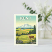 Vintag Kent Washington Postkarte (Stehend Vorderseite)