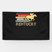 Vintag Kentucky Retro Racing Derby Banner (Horizontal)