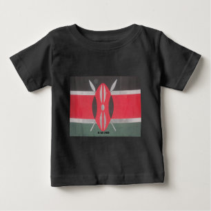 Vintag Kenya Flag Harambe Design Baby T-shirt