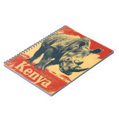 Vintag Kenya Rhino Notizblock (Linke Seite)