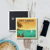 Vintag Key Largo Florida Button