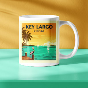 Vintag Key Largo Florida Kaffeetasse