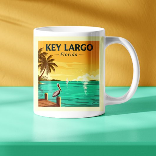 Vintag Key Largo Florida Kaffeetasse