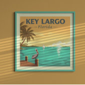 Vintag Key Largo Florida Poster