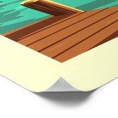 Vintag Key Largo Florida Poster (Ecke)