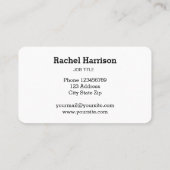 Vintag Key Real Anwesen Interieur Designer Appeal Visitenkarte (Rückseite)