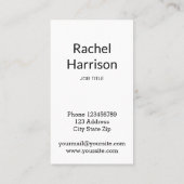 Vintag Key Real Anwesen Interieur Designer Appeal Visitenkarte (Rückseite)