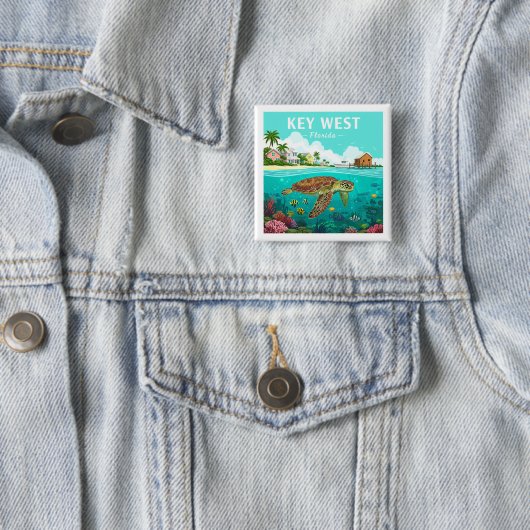 Vintag Key West Florida Button (Beispiel)