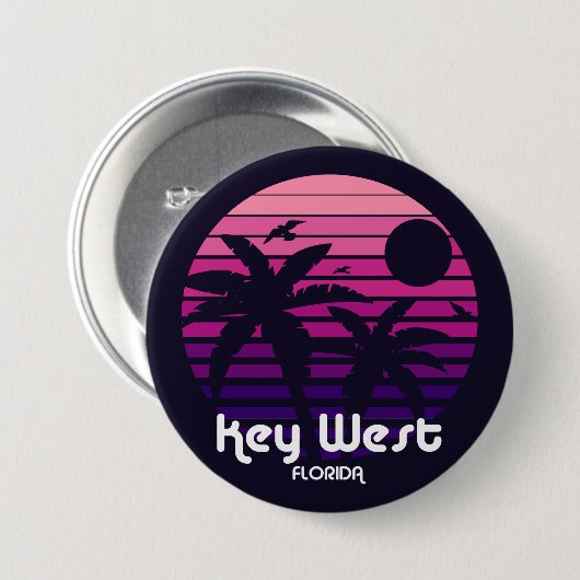 Vintag Key West Florida Button (Vorne & Hinten)
