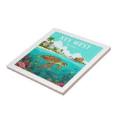 Vintag Key West Florida Fliese (Seite)