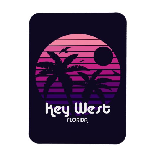 Vintag Key West Florida Magnet (Vertikal)