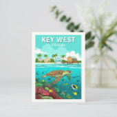 Vintag Key West Florida Postkarte (Stehend Vorderseite)