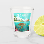 Vintag Key West Florida Schnapsglas (Vorderseite)