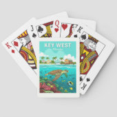 Vintag Key West Florida Spielkarten (Rückseite)