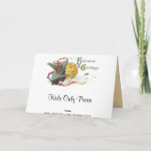 Vintag Kids Halloween Card Karte (Rückseite)