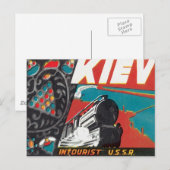 Vintag Kiew Ukraine Postkarte (Vorne/Hinten)