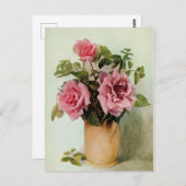 Vintag Killarney Rose von Frederick Martin Postkarte (Vorne/Hinten)