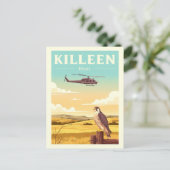 Vintag Killeen Texas Postkarte (Stehend Vorderseite)