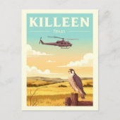 Vintag Killeen Texas Postkarte (Vorderseite)