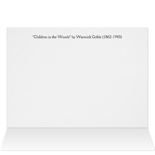 Vintag - Kinder im Wald, (Innenansicht Horizontal (Oben))