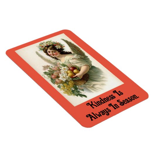 Vintag Kindness Angel Flexible Magnet (Rechte Seite)