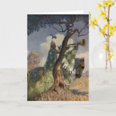 Vintag King Arthur 5 Grußkarte Karte (Gelbe Blume)