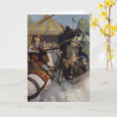 Vintag King Arthur Series 6 Grußkarte Karte (Gelbe Blume)