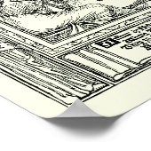 Vintag King Arthur von Walter Crane Poster (Ecke)