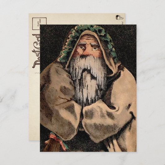 Vintag King Winter Postcard Postkarte (Vorne/Hinten)