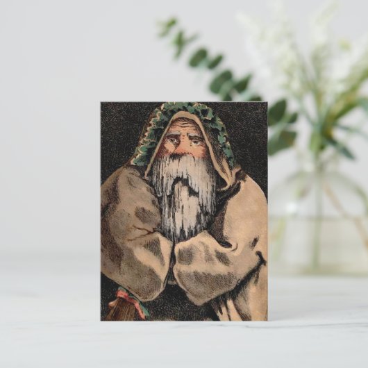 Vintag King Winter Postcard Postkarte (Stehend Vorderseite)