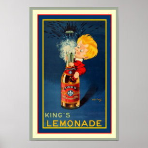 Vintag King's Lemonade Ad Poster 11,5 x 16