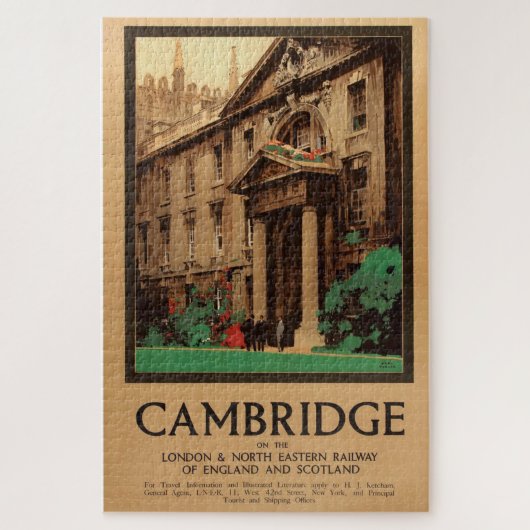 Vintag Kings Uni Cambridge Fred Taylor Puzzle (Vertikal)