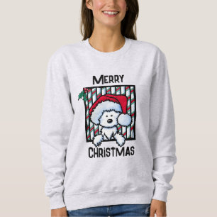 Vintag-KiniArt Westie Dog Weihnachten Sweatshirt