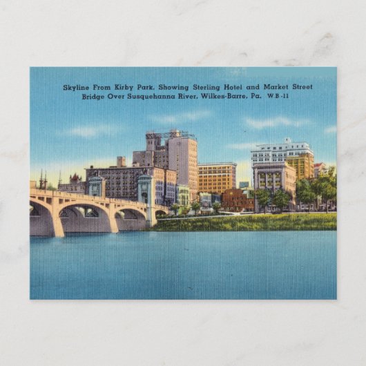Vintag, Kirby Park, Wilkes-Barre Pennsylvania Postkarte (Vorderseite)