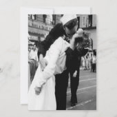 Vintag Kissing Couple.Hug Kiss Einladung (Rückseite)